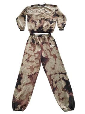 Young & Reckless Tie-Dye Sweatshirt And Joggers Set X-Small/Small Cotton/Polyest